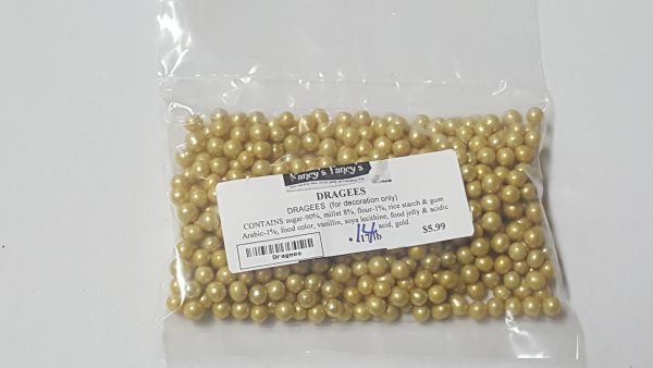 DRAGEES  - GOLD, .14LBS