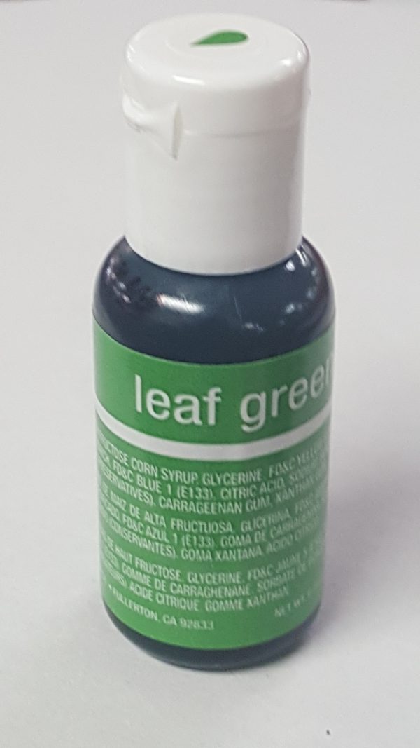 CHEFMASTER -Liqua-gel food color, LEAF GREEN, .70 oz.