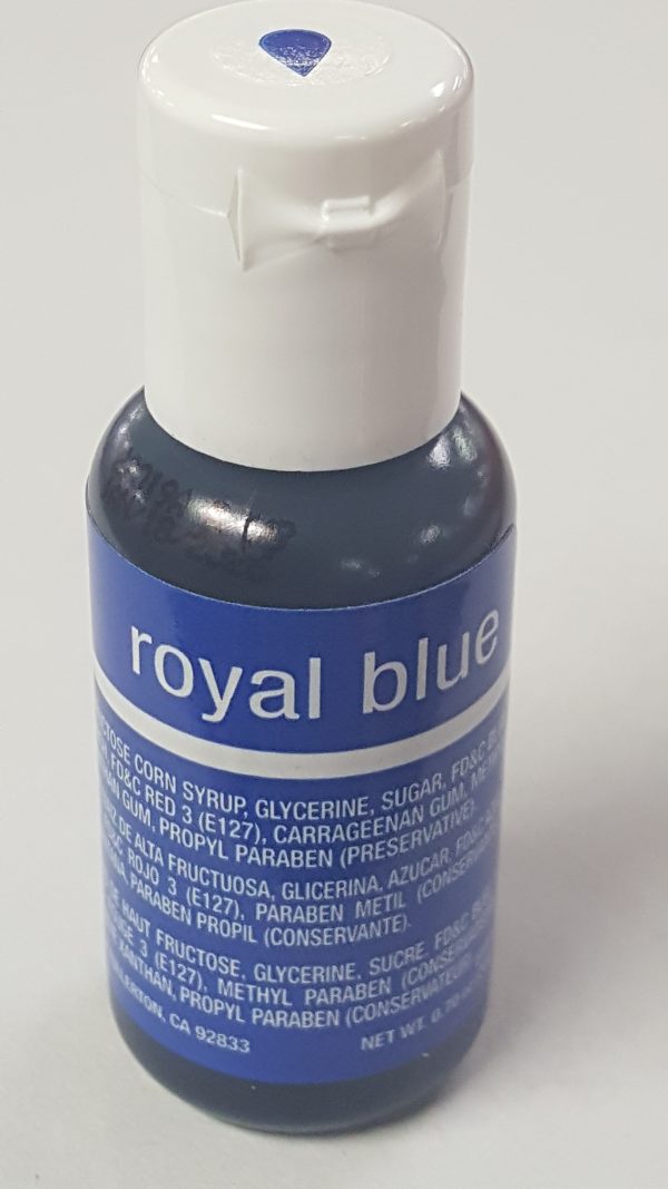 CHEFMASTER -Liqua-gel food color, Royal BLUE, .70 oz.