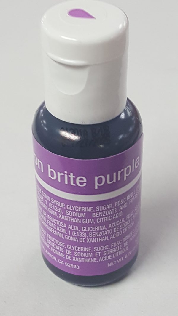 CHEFMASTER -Liqua-gel food color, Neon Brite PURPLE, .70 oz.