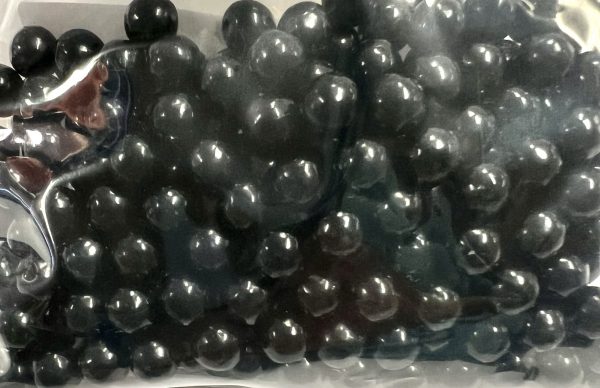 CANDY PEARLS -BLACK, 7mm, 8 oz.