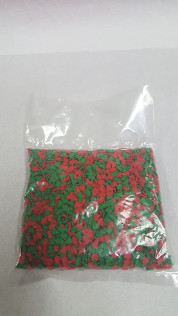 Red and Green Christmas Tree Confetti - Image 2