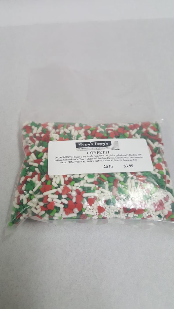 Red, White & Green Holiday Confetti