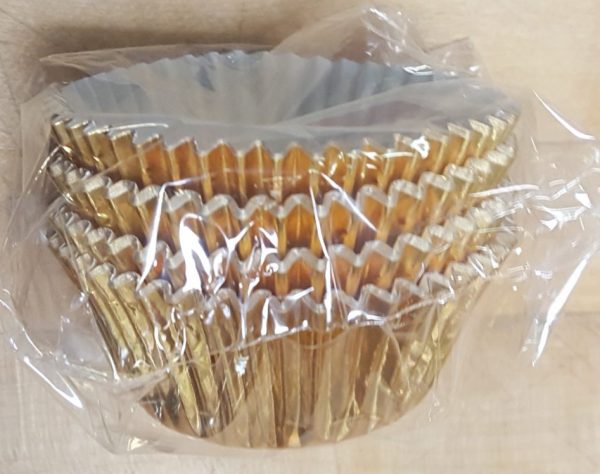 Gold Foil Cupcake Liner